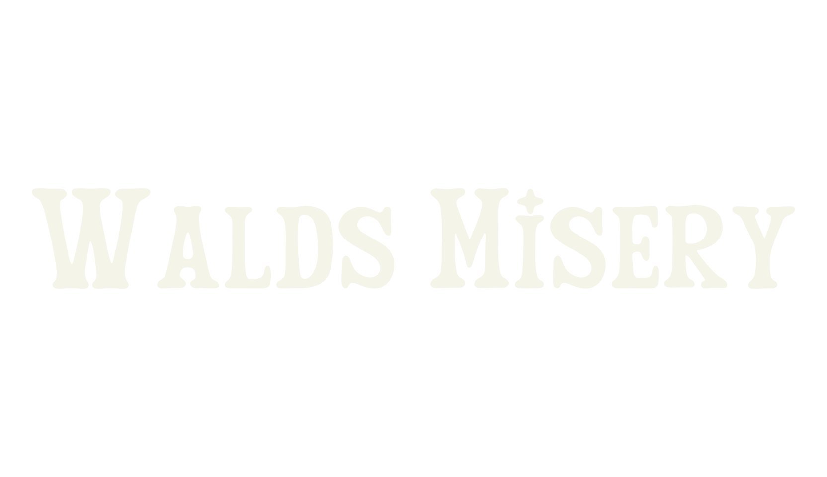Walds Misery, fantasy font preview