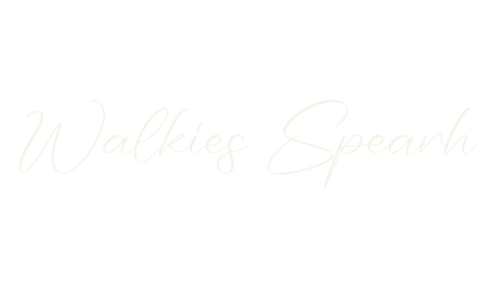 Walkies Spearh, script font preview