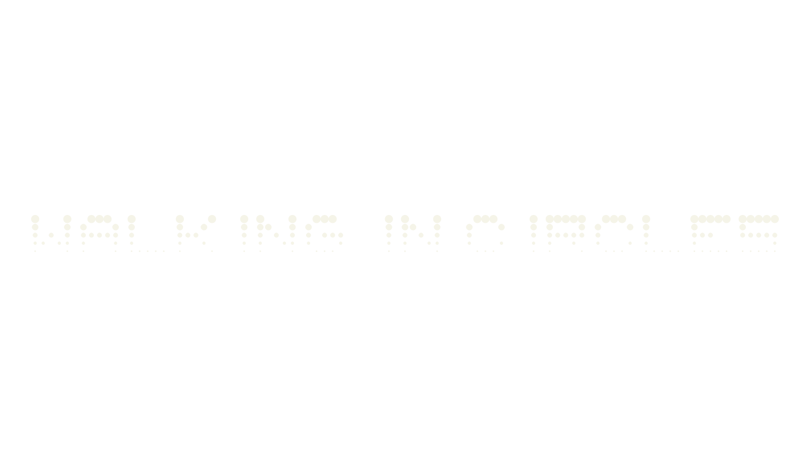 Walking in Circles, 3d font preview