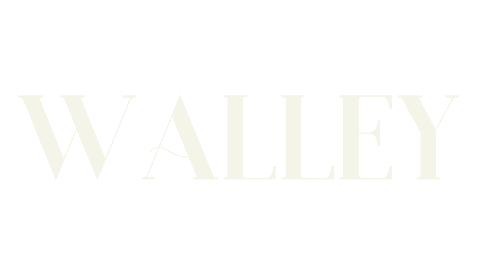 WALLEY, album cover font preview