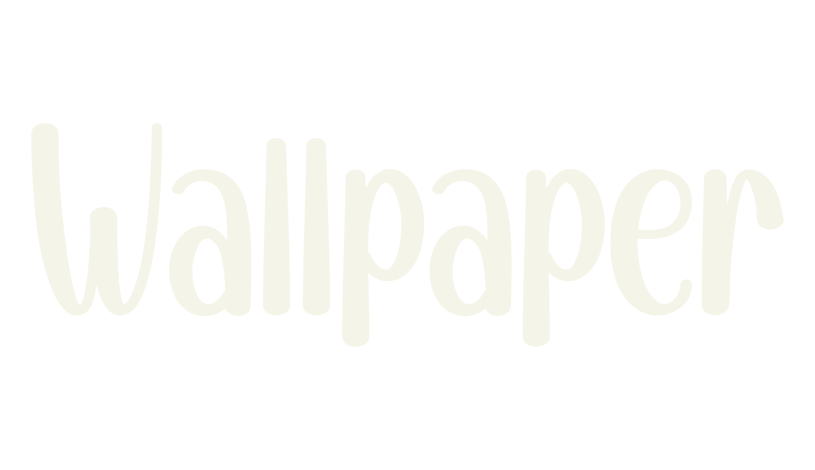 Wallpaper, modern font preview