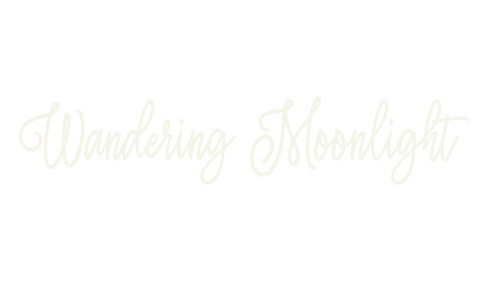 Wandering Moonlight, typewriter font preview