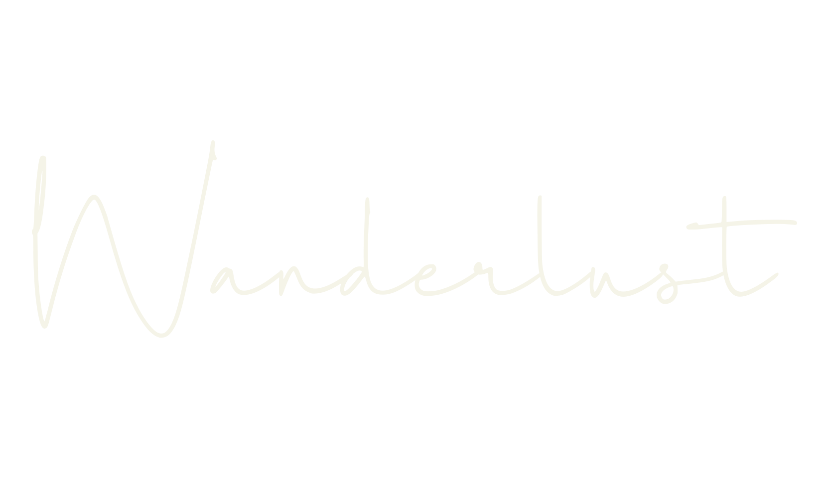 Wanderlust, calligraphy font preview