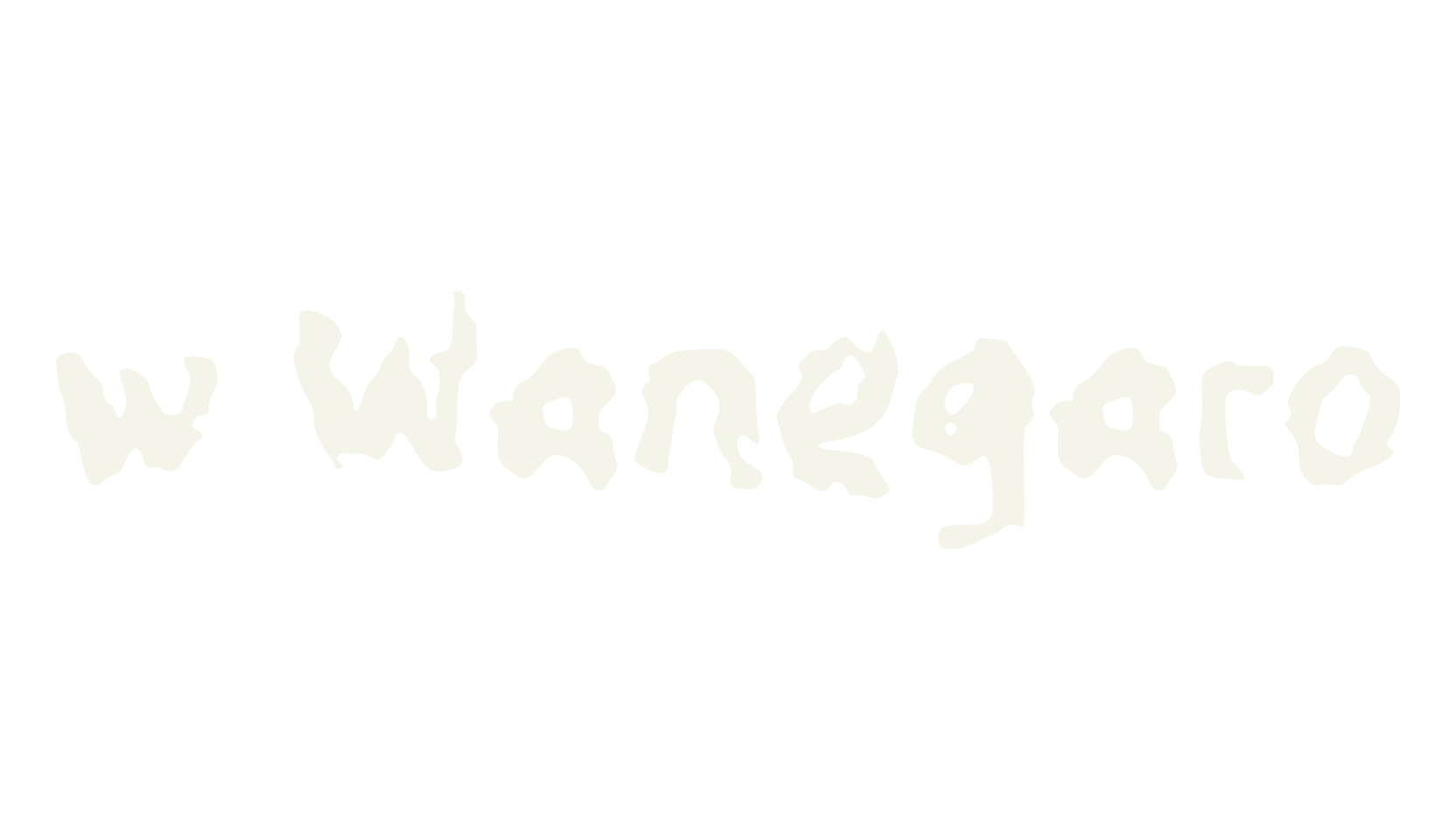w Wanegaro, fashion script font preview