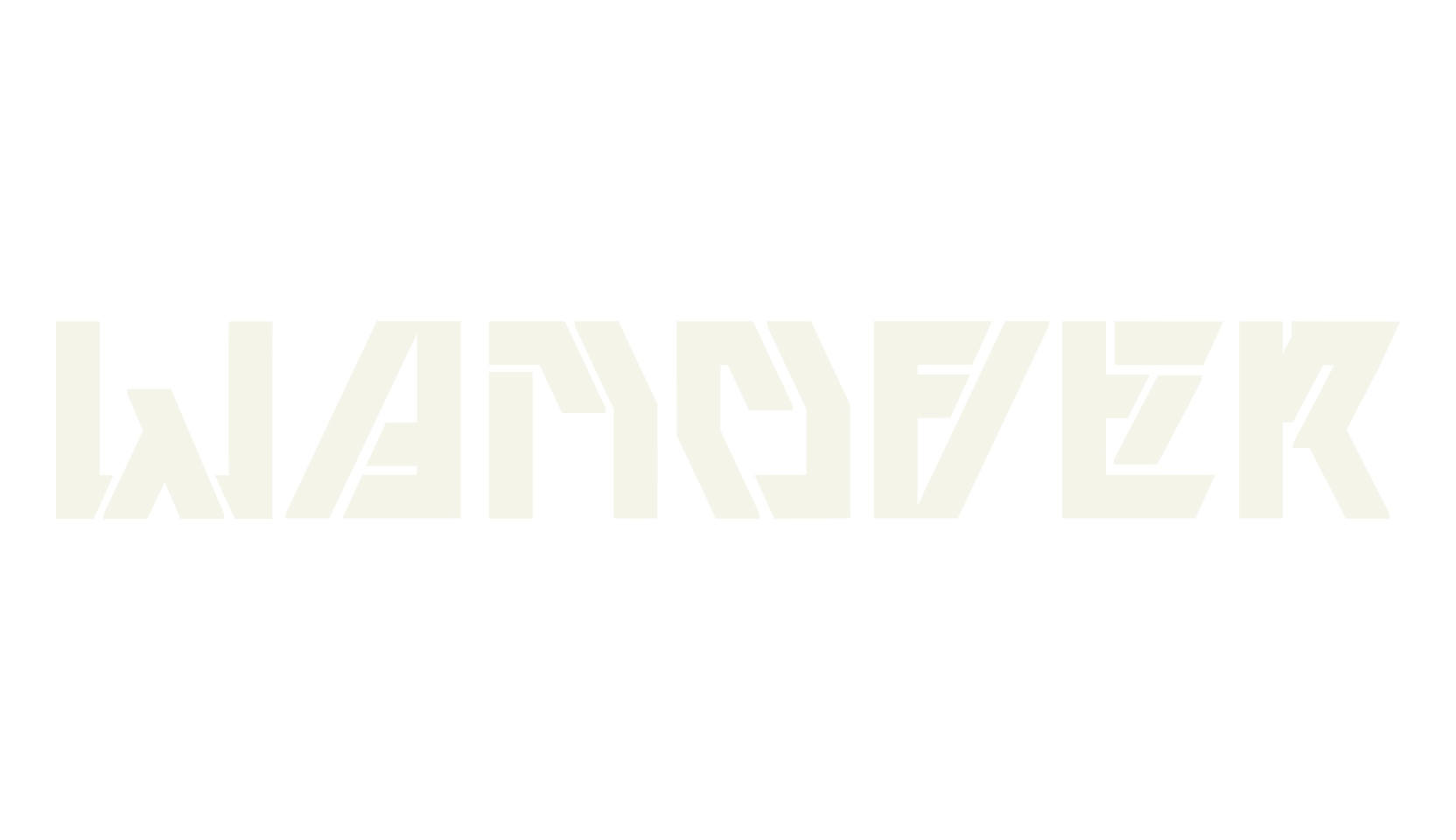 Wanover, futuristic font preview