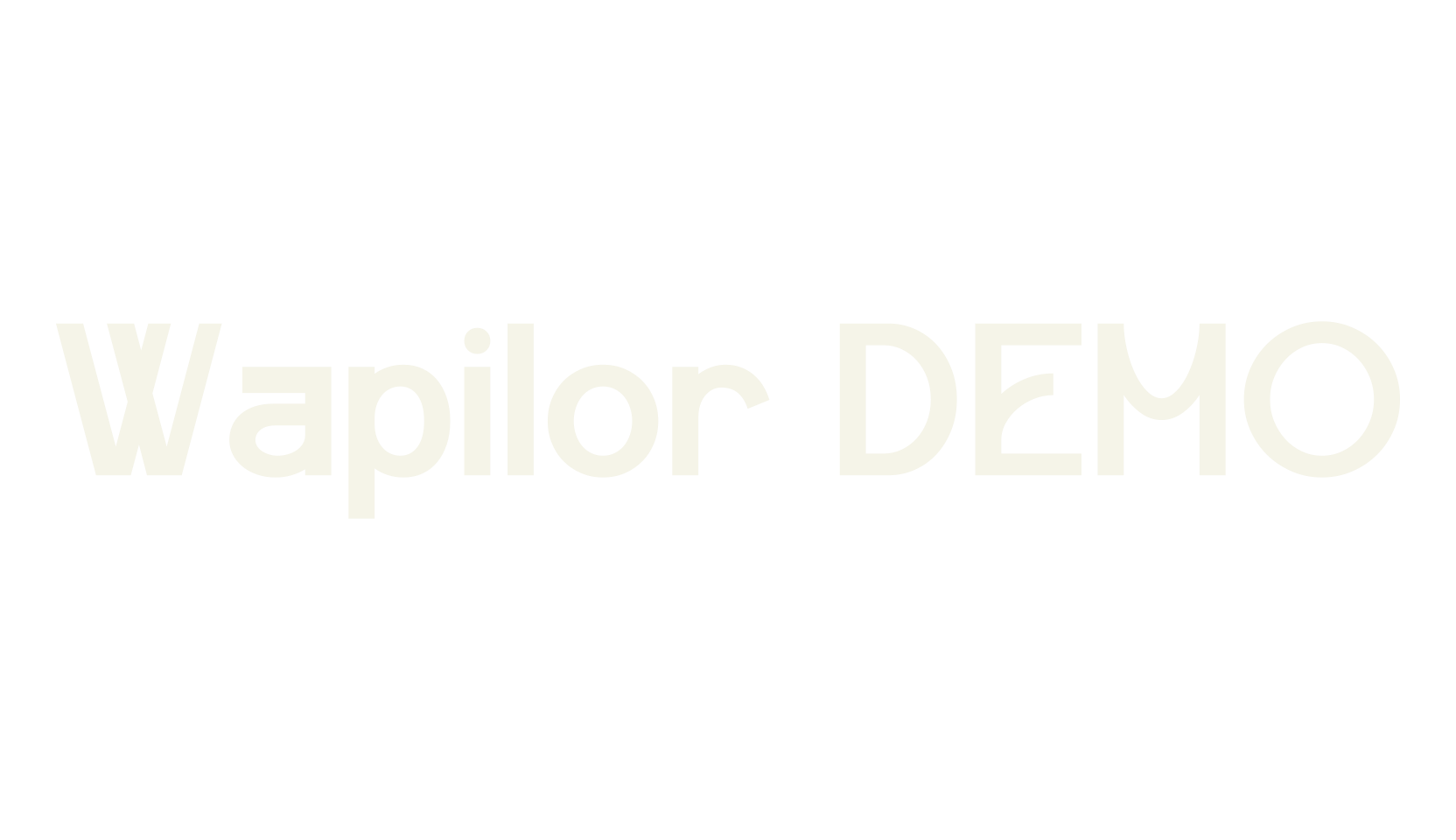 Wapilor DEMO, fancy font preview