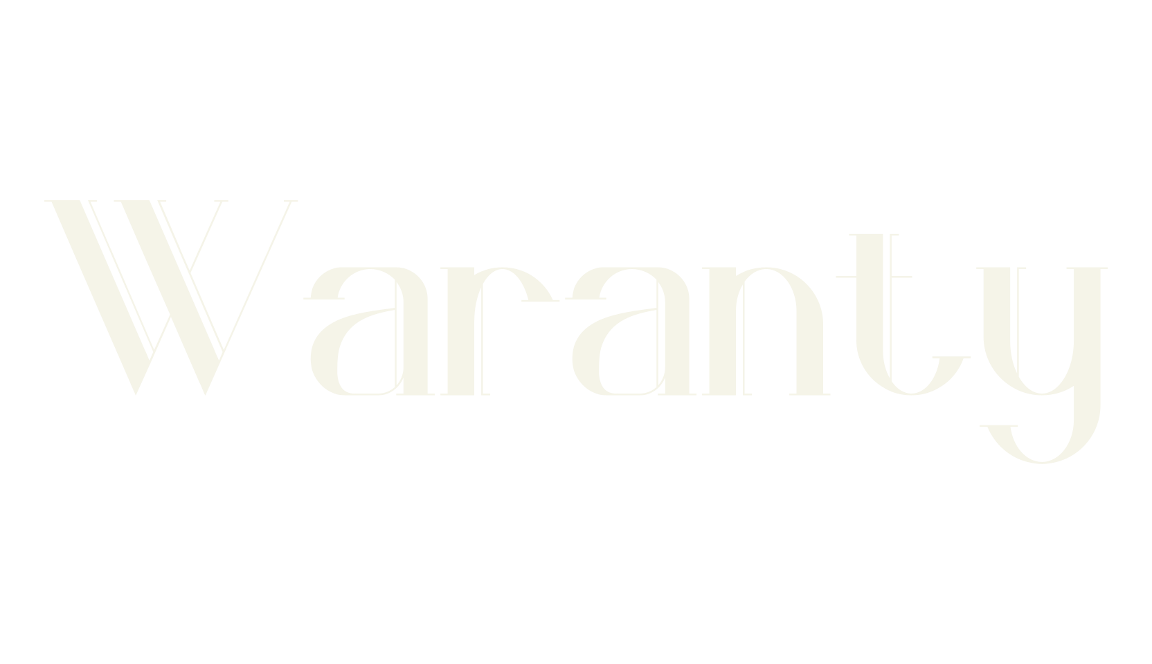 Waranty, sans font preview