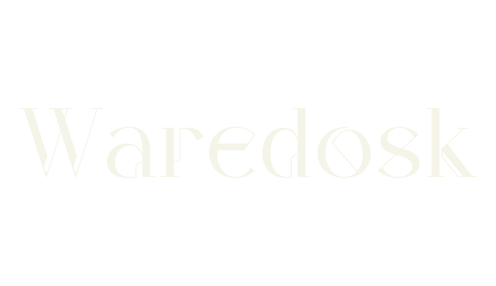 Waredosk, serif font preview