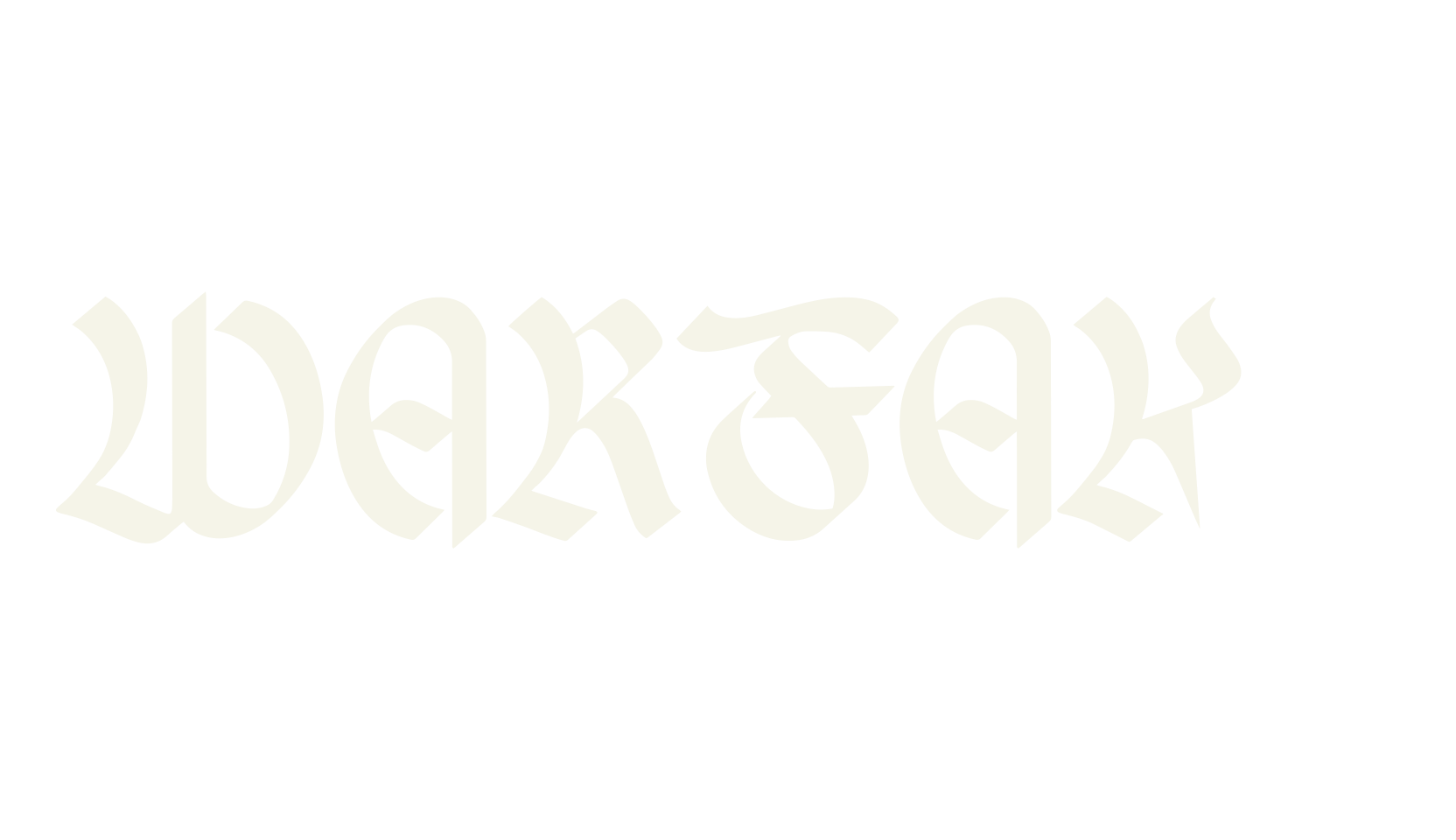 Warfake, clothing font preview