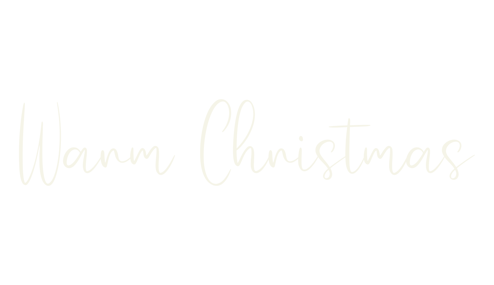 Warm Christmas, cursive font preview