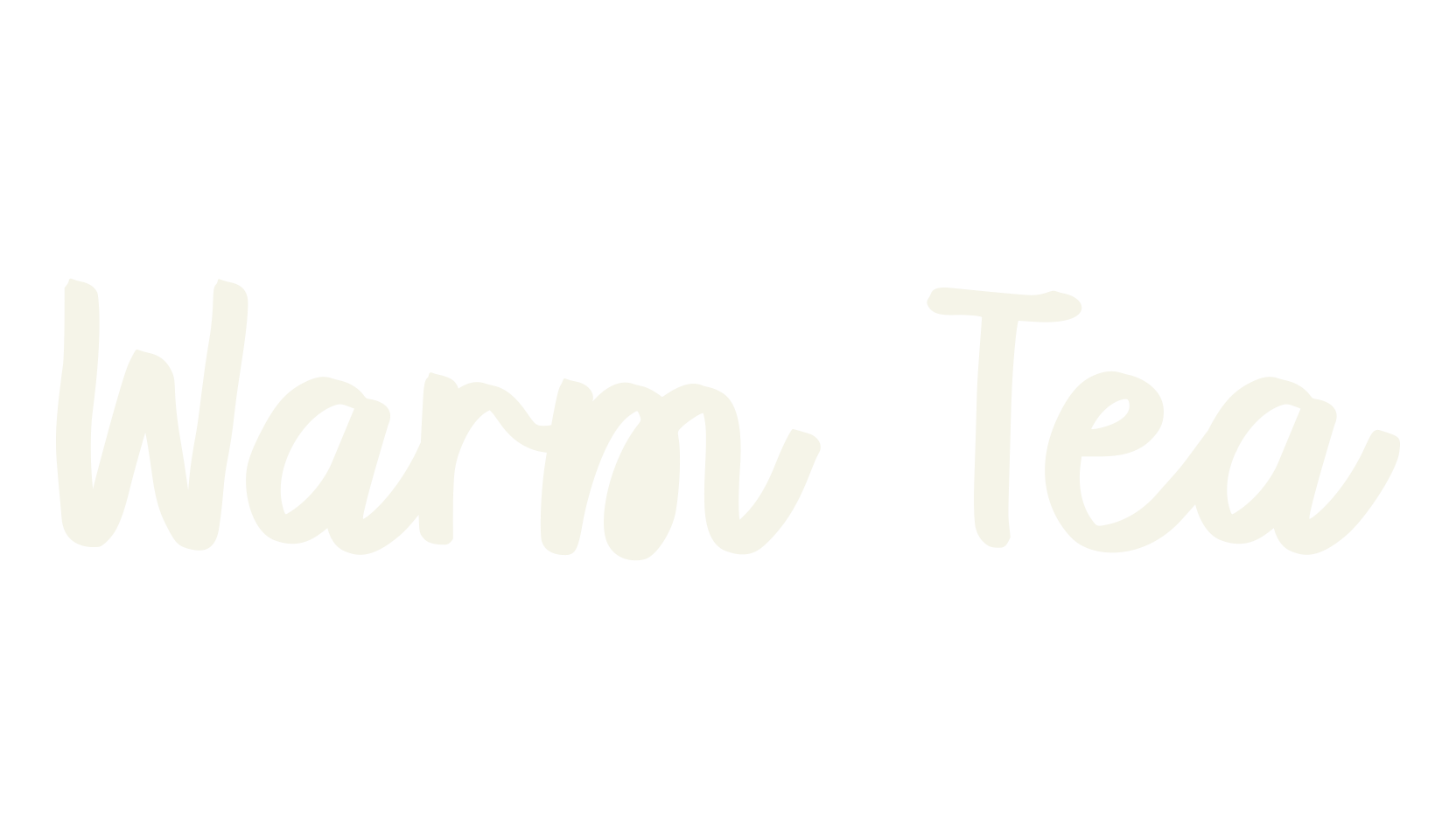 Warm Tea, handwriting font preview