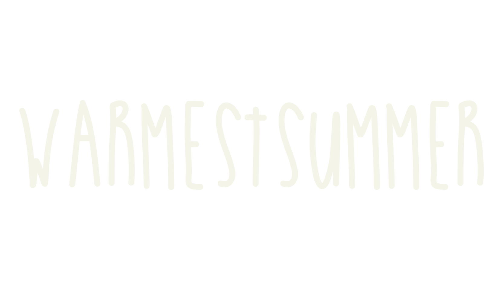 WarmestSummer, fashion script font preview