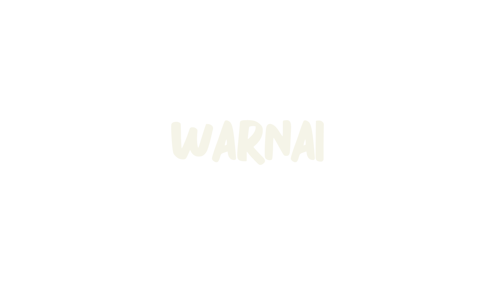 WARNAI, cute font preview