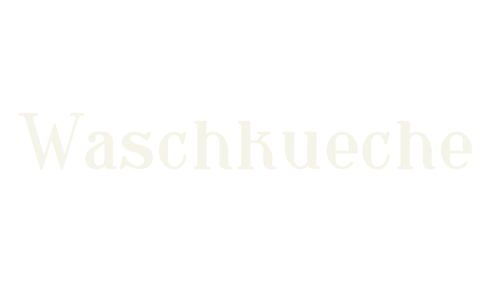 Waschkueche, display font preview