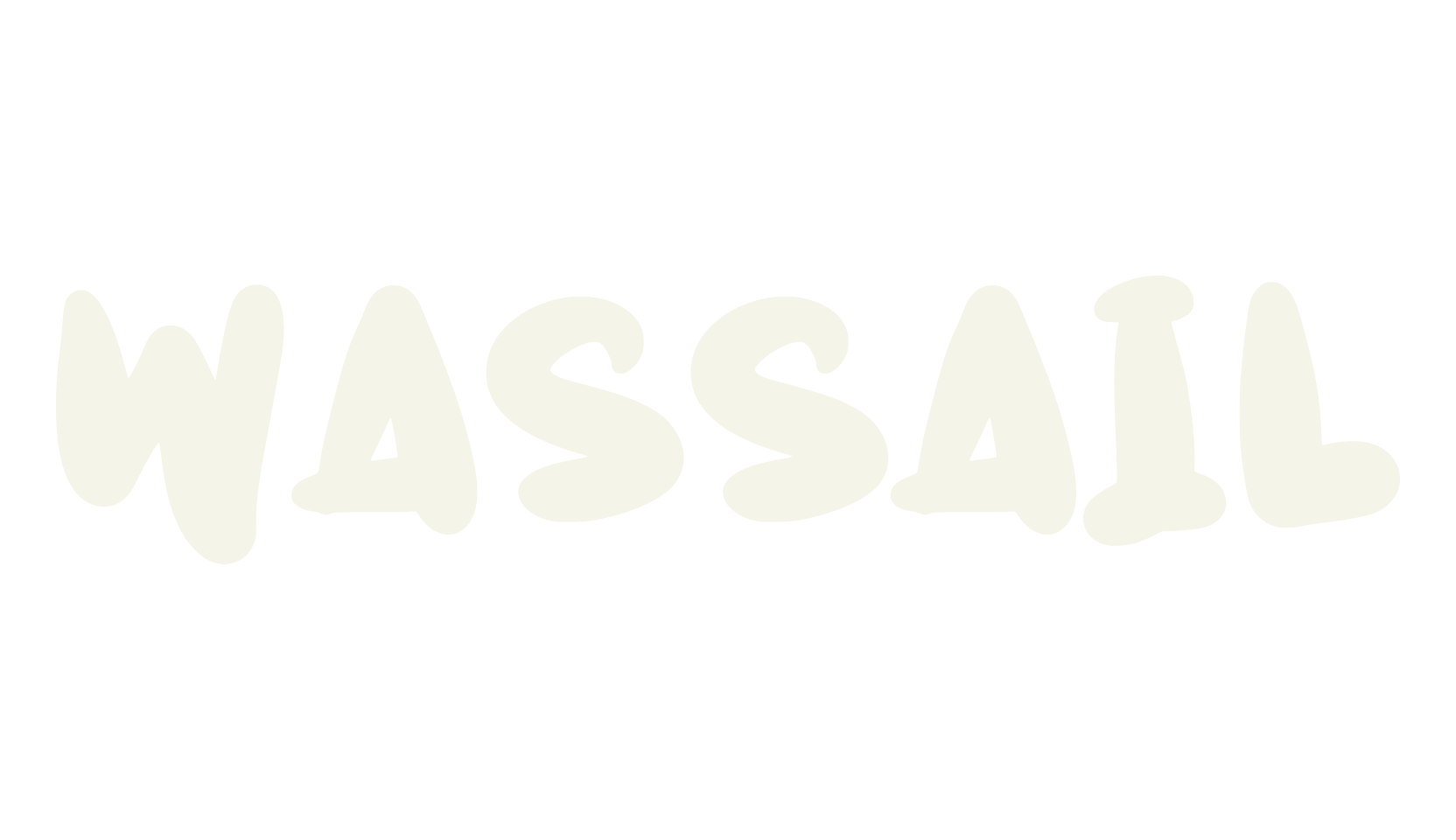 Wassail, cursive font preview