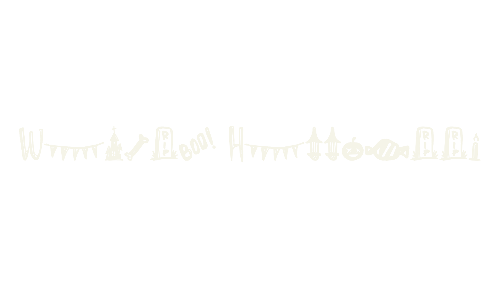 Wasted Halloween, gothic font preview