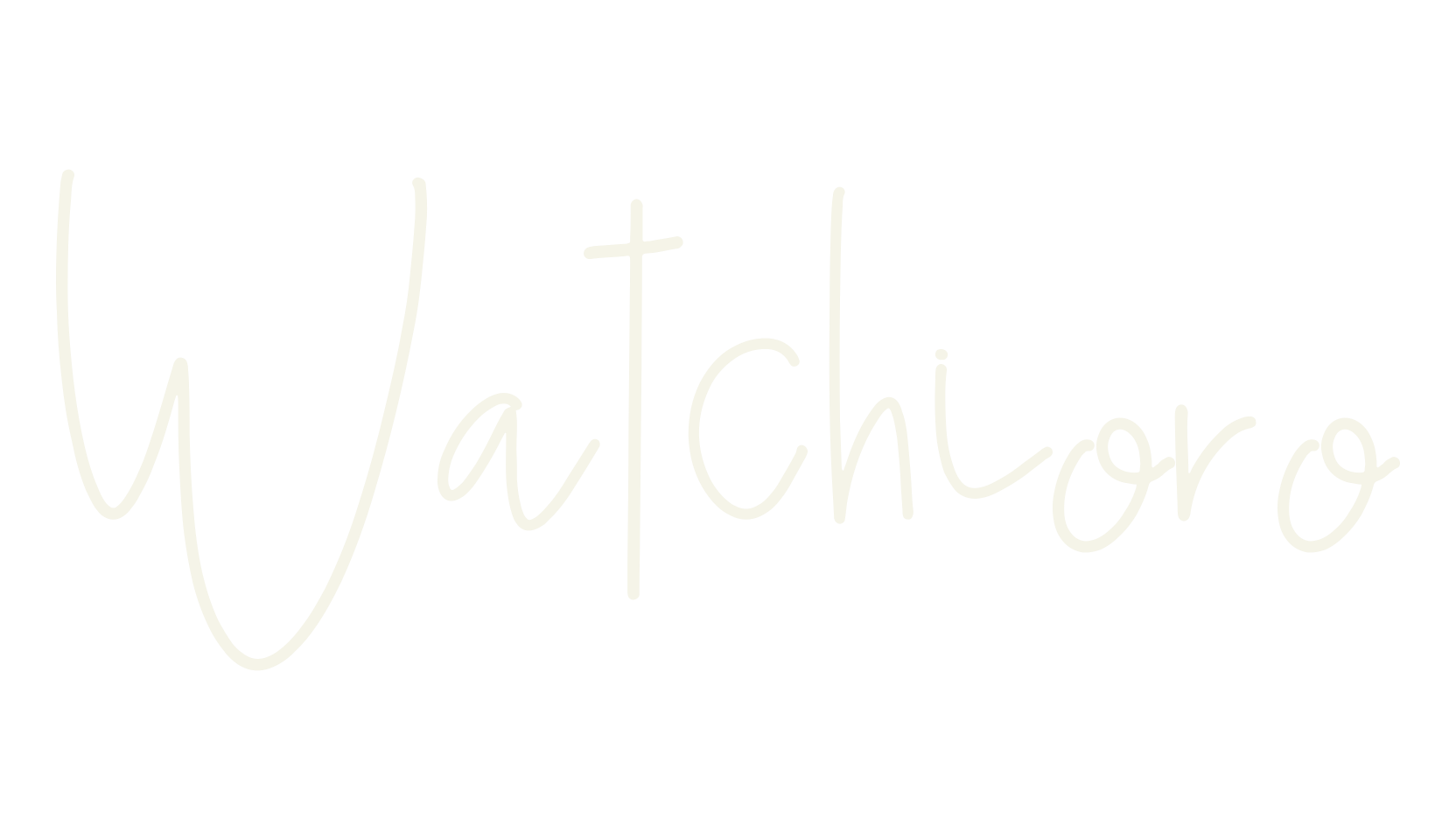 Watchioro, calligraphy font preview
