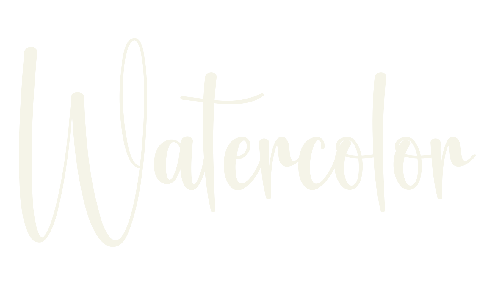 Watercolor, fashion script font preview