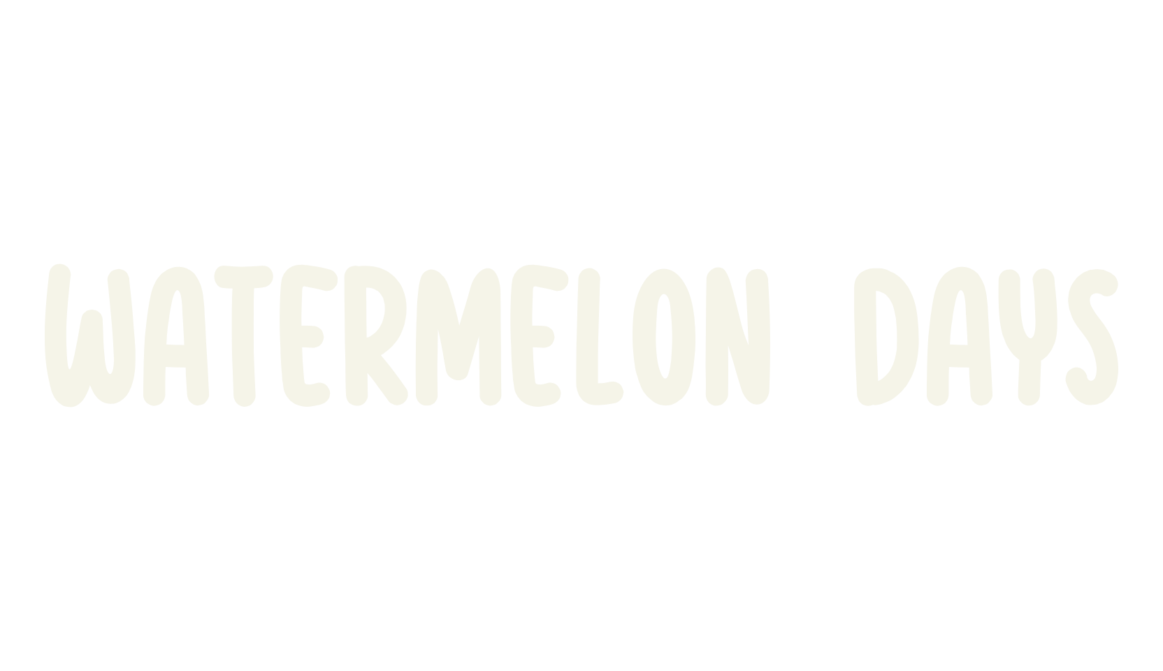 Watermelon Days, fashion script font preview