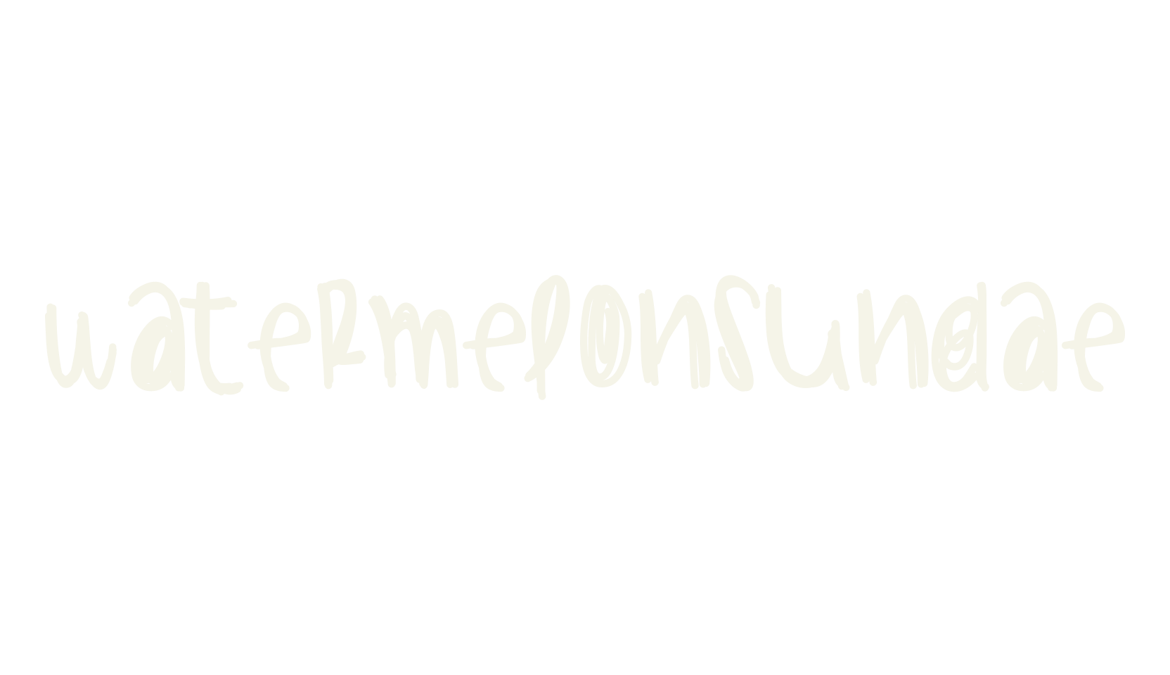 WatermelonSundae, handwritten font preview