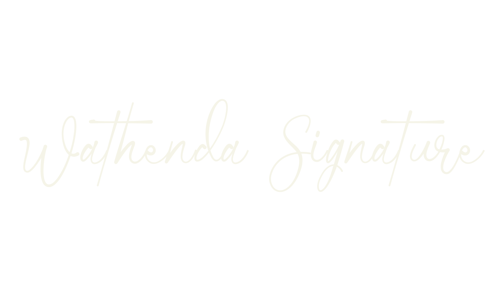 Wathenda Signature, cursive font preview