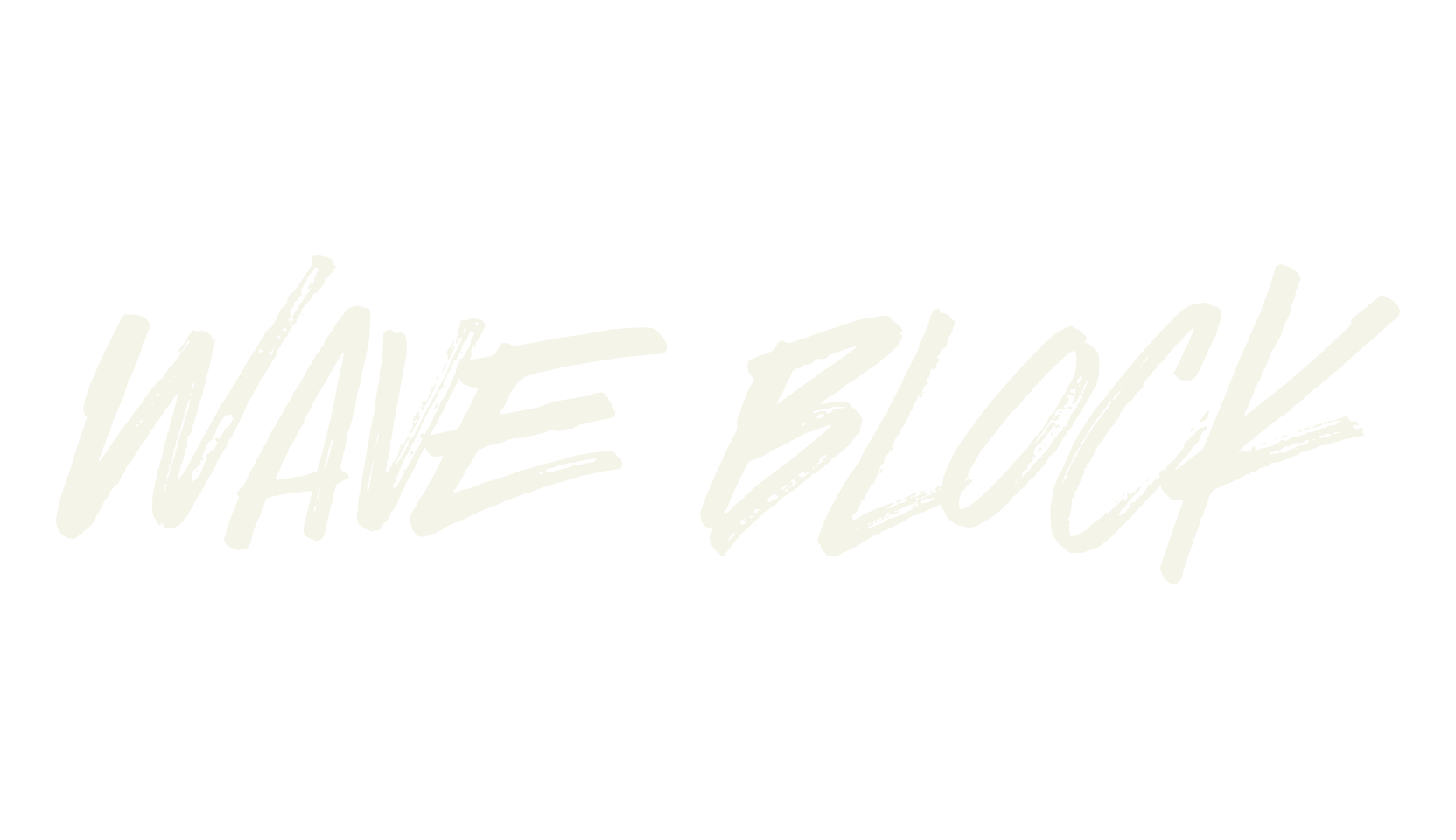 WAVE BLOCK, marker font preview