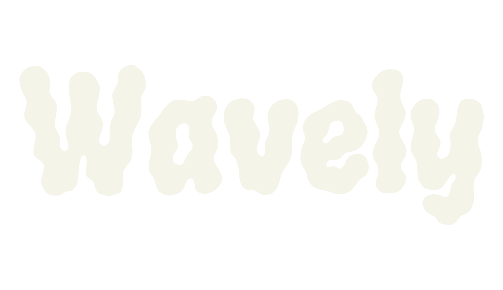 Wavely, bubbles font preview