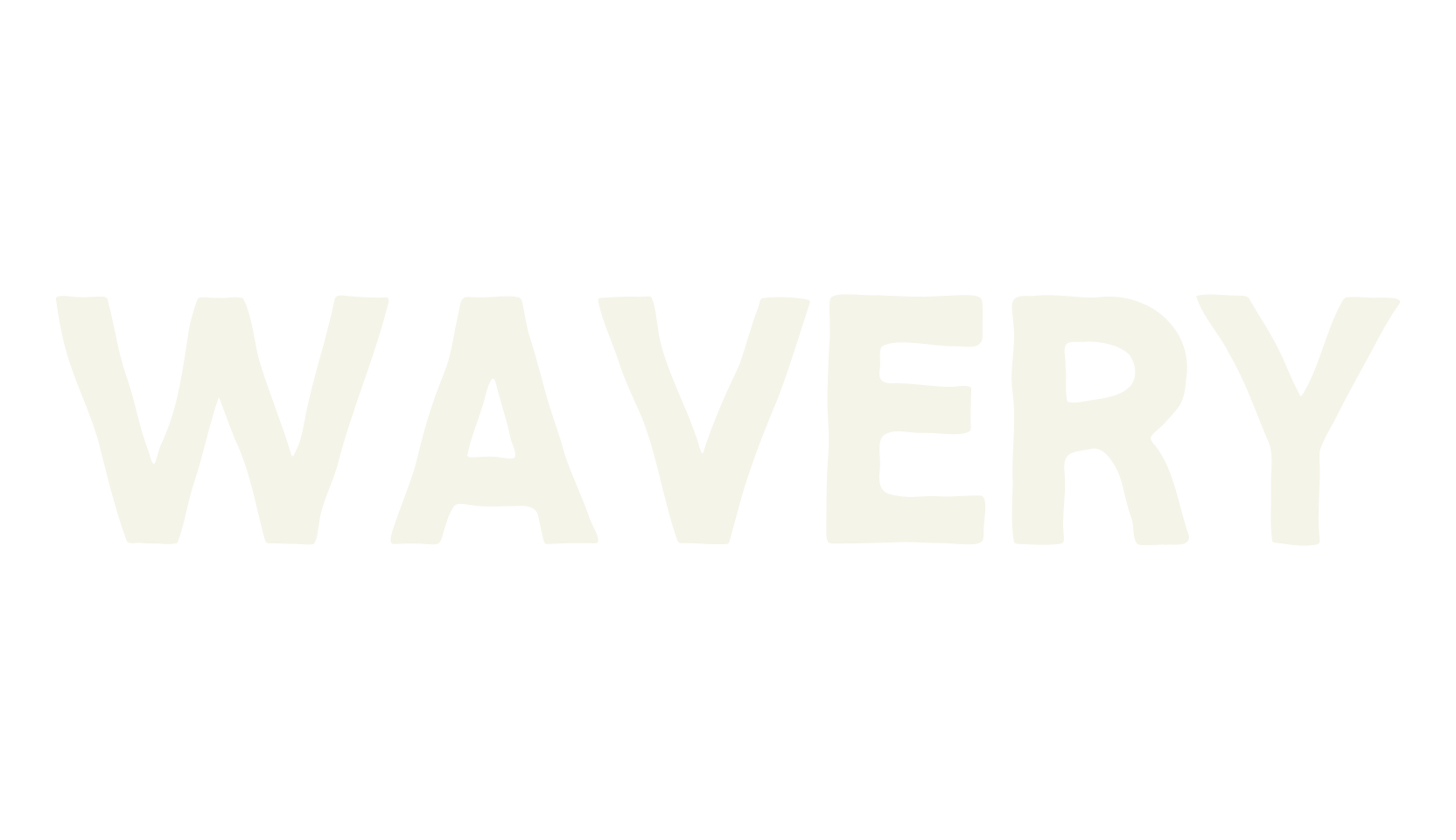WAVERY, outline font preview