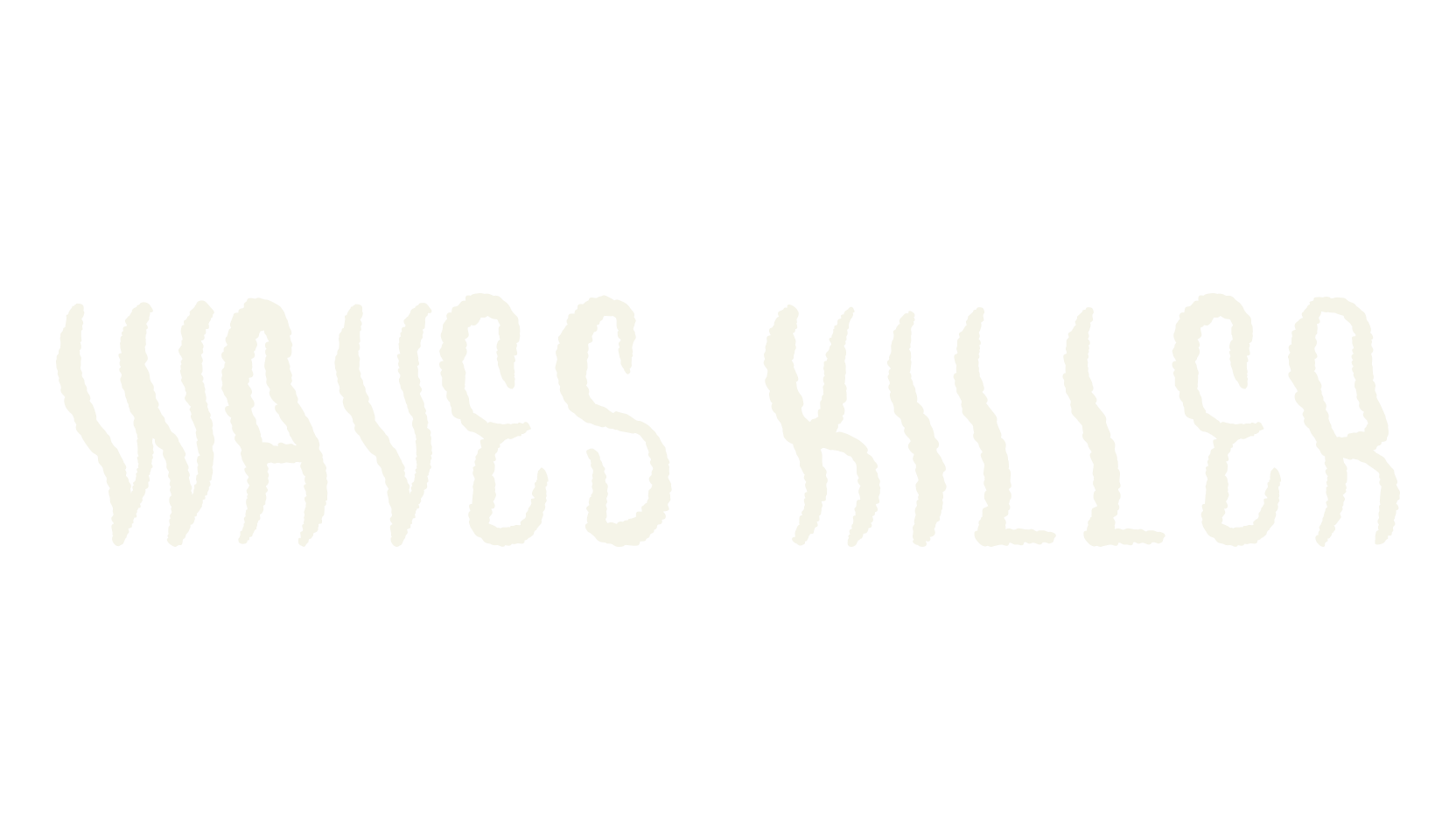 Waves Killer, wavy font preview