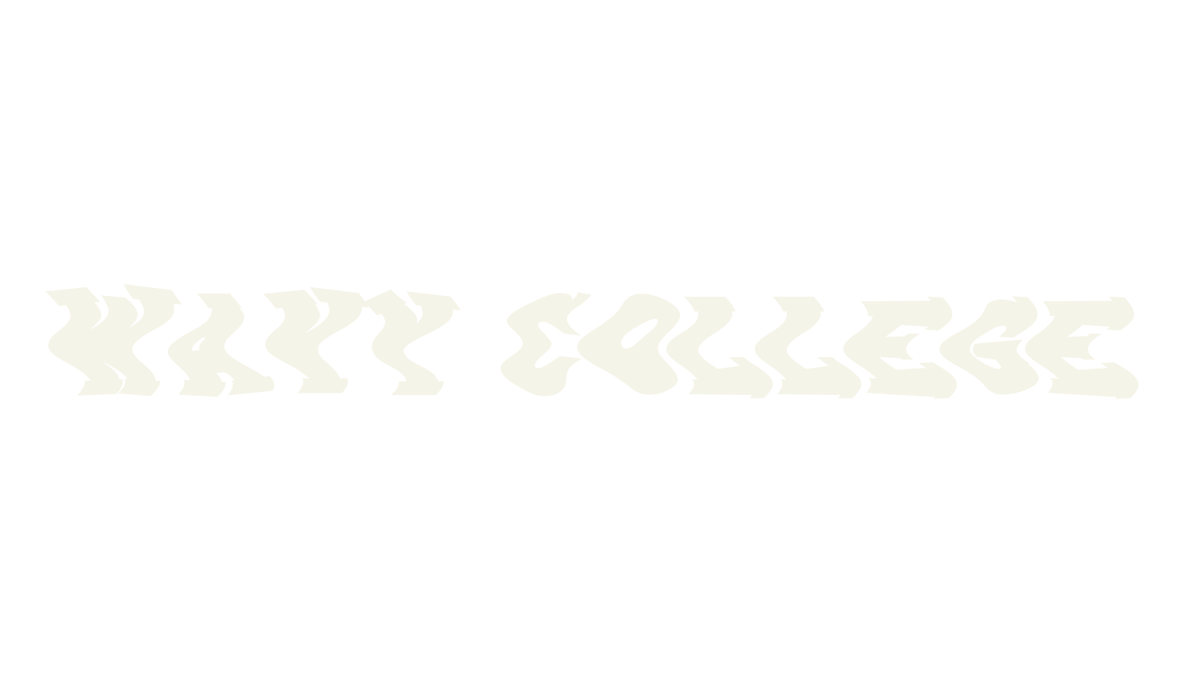 Wavy College, wavy font preview