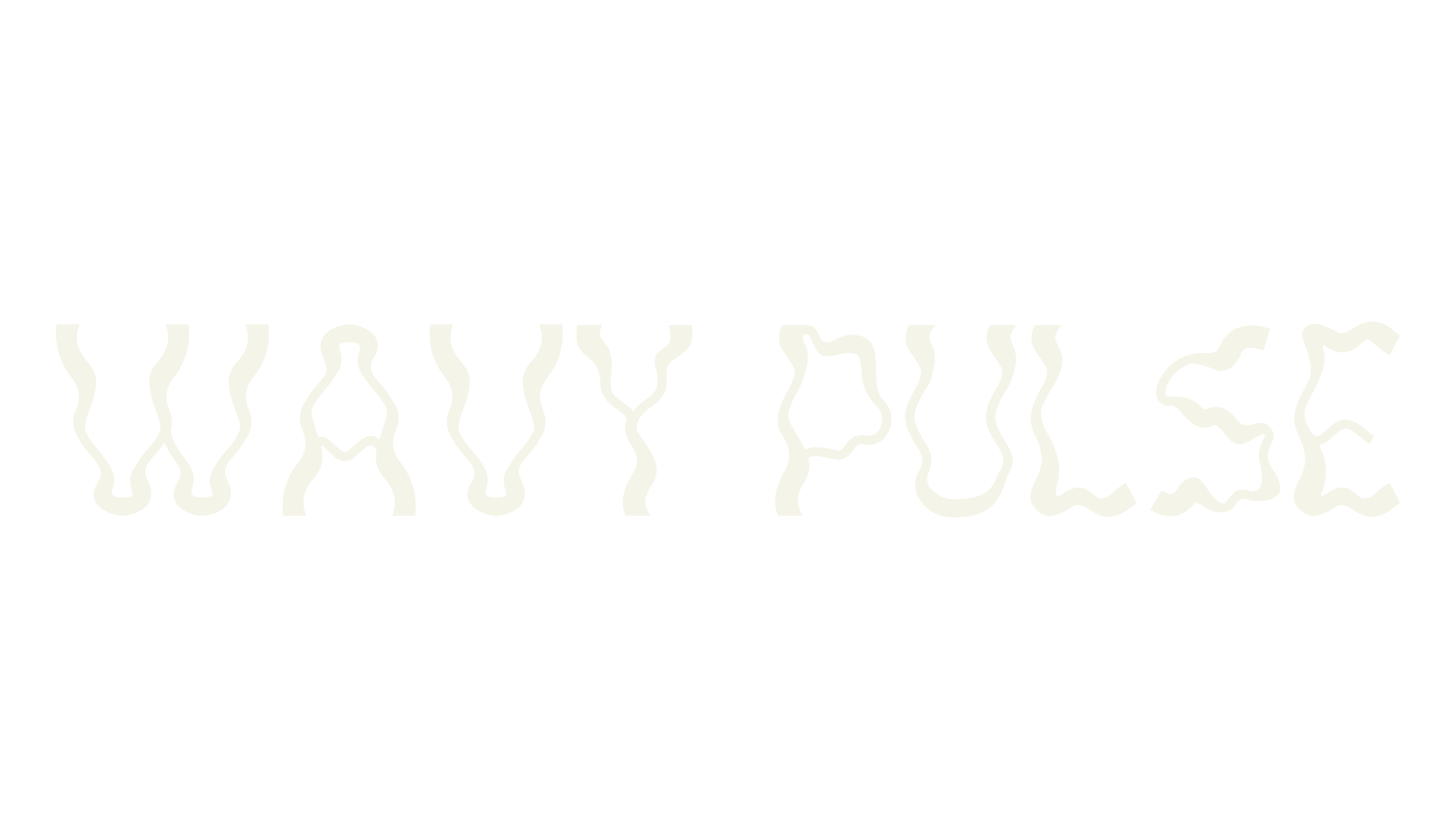 Wavy Pulse, display market font preview