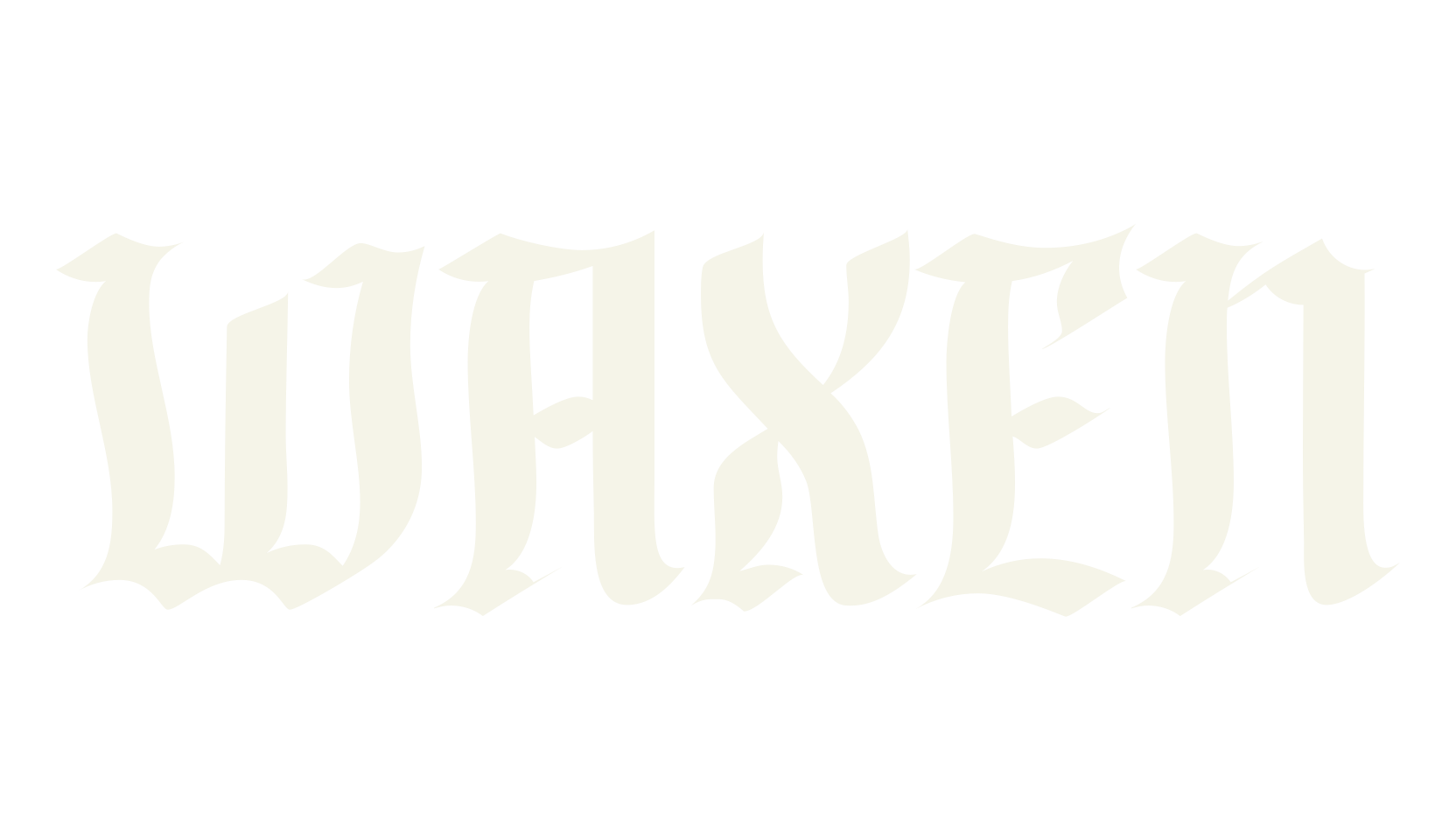 WAXEN, blackletter font preview