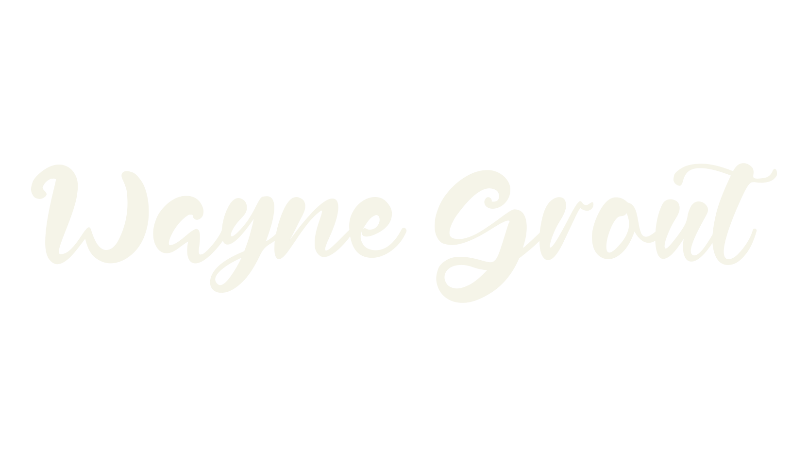 Wayne Grout, fashion script font preview