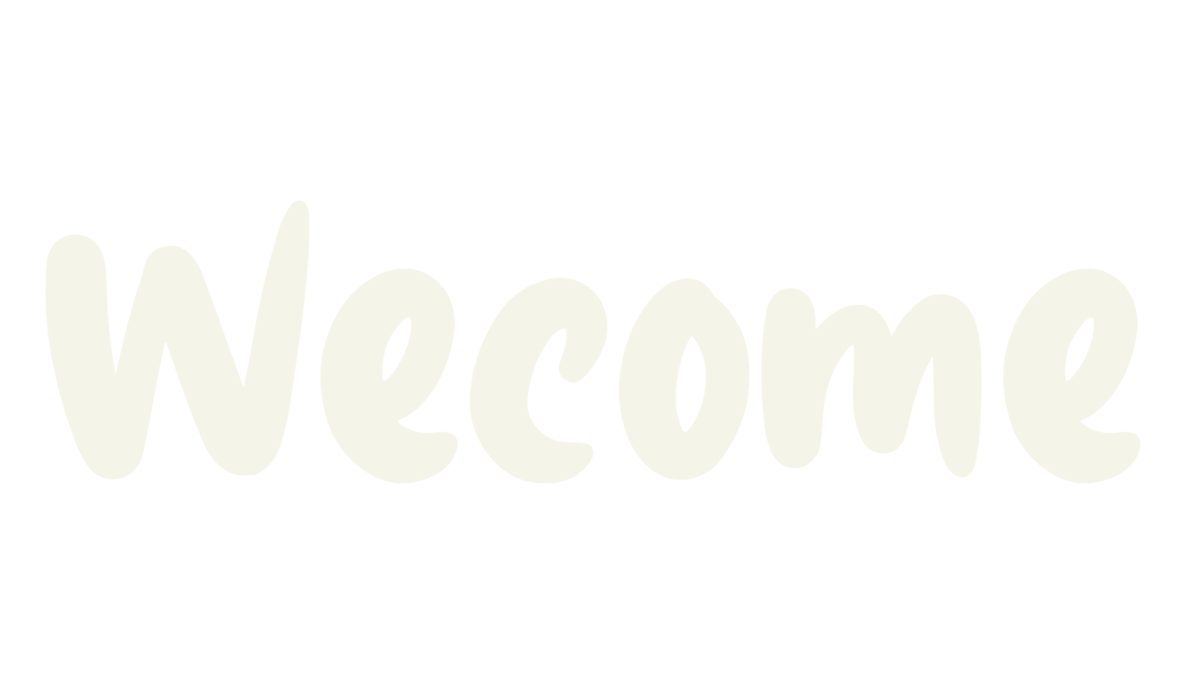 Wecome, handwritten font preview