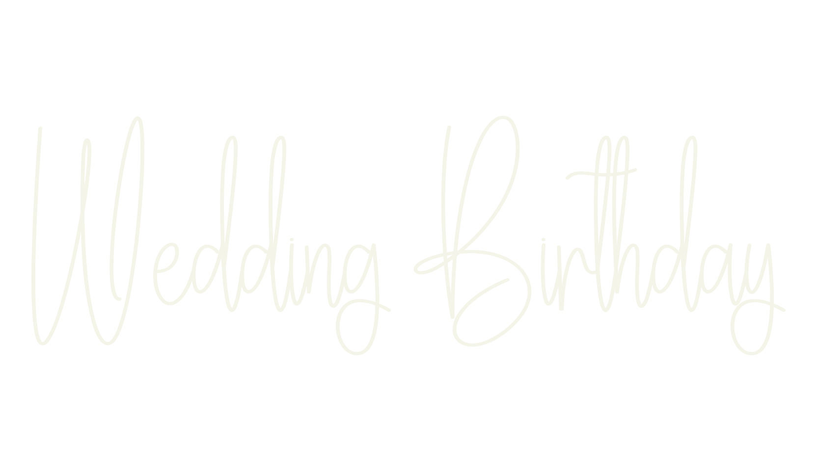 Wedding Birthday, wedding font preview