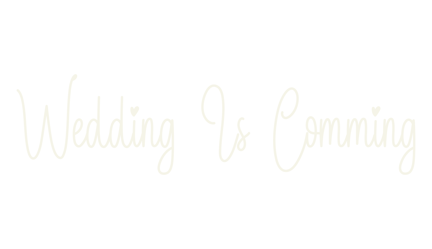 Wedding Is Comming, fashion script font preview