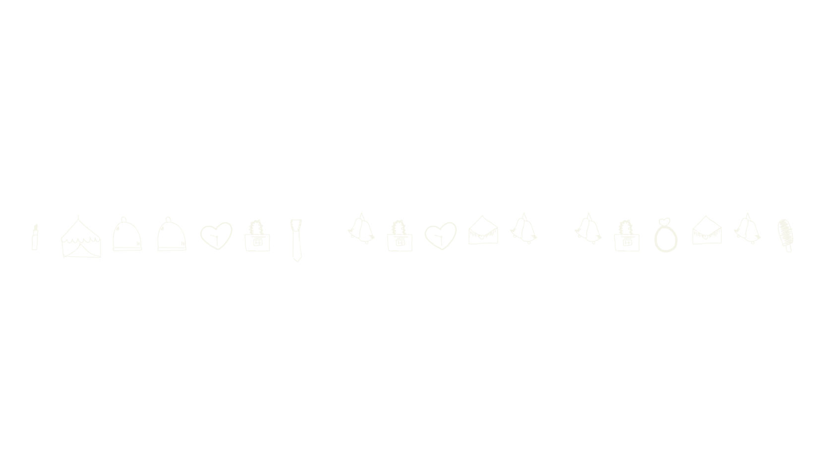 wedding knick knacks, cute font preview