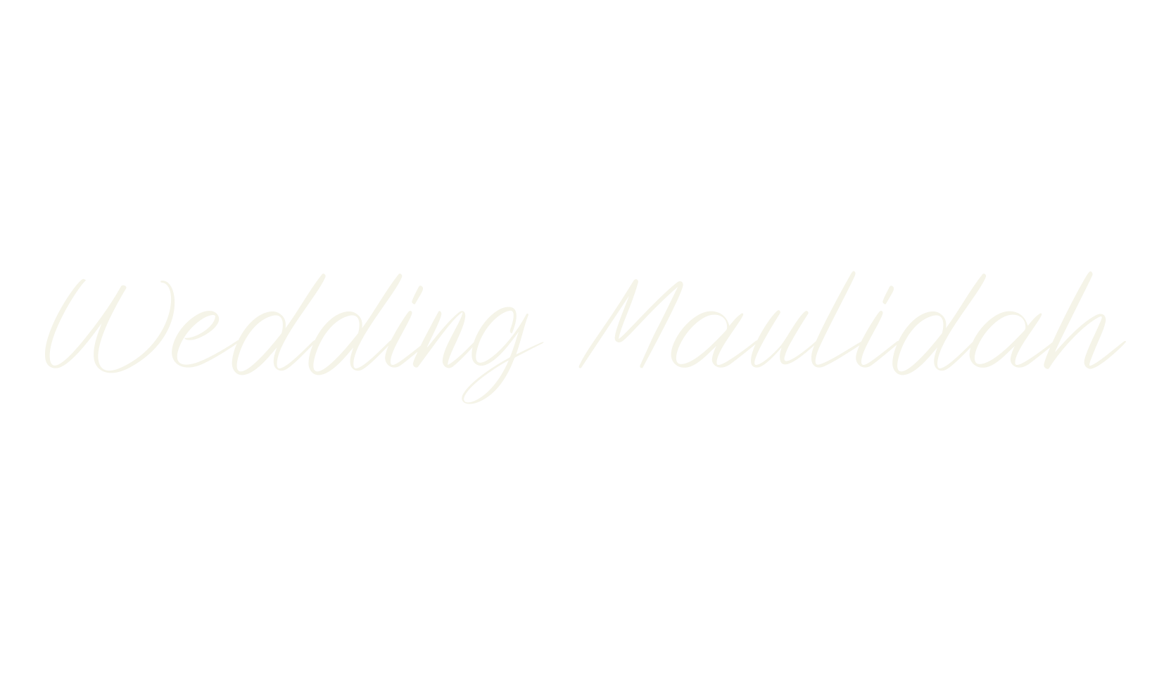 Wedding Maulidah, calligraphy font preview