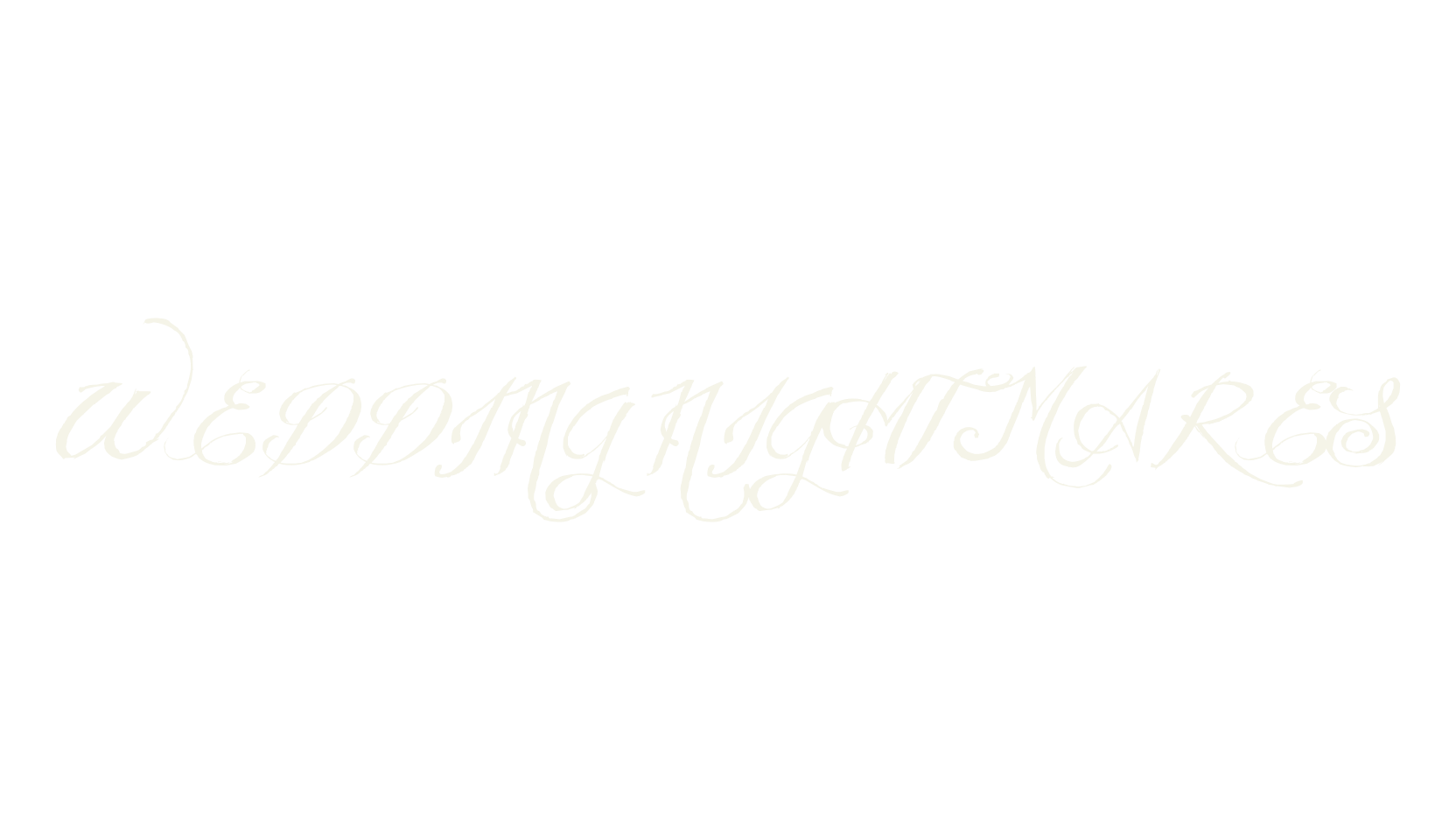 WEDDING NIGHTMARES, fashion script font preview
