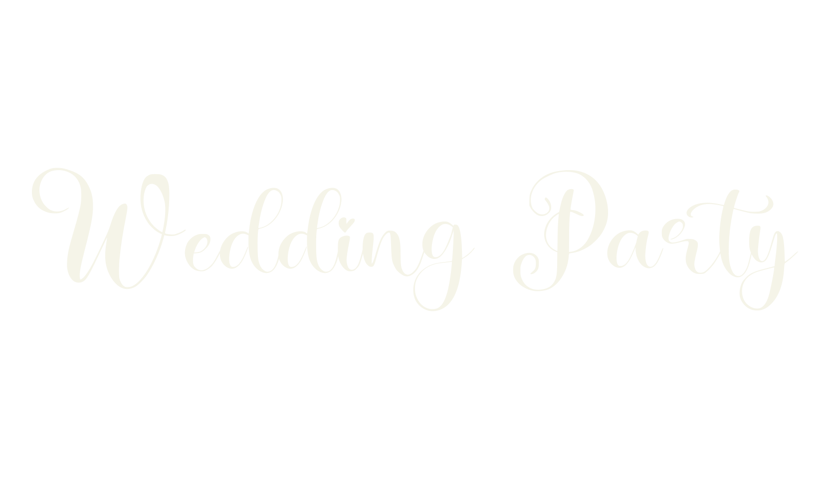 Wedding Party, cursive font preview