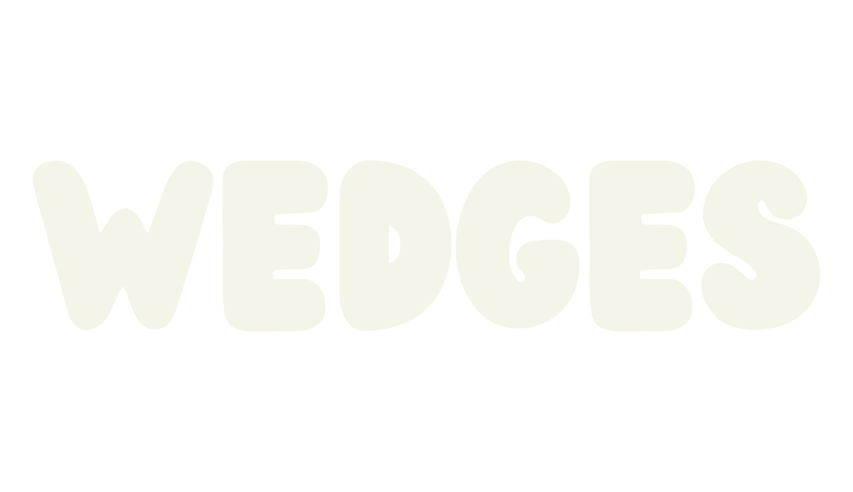 Wedges, rounded font preview