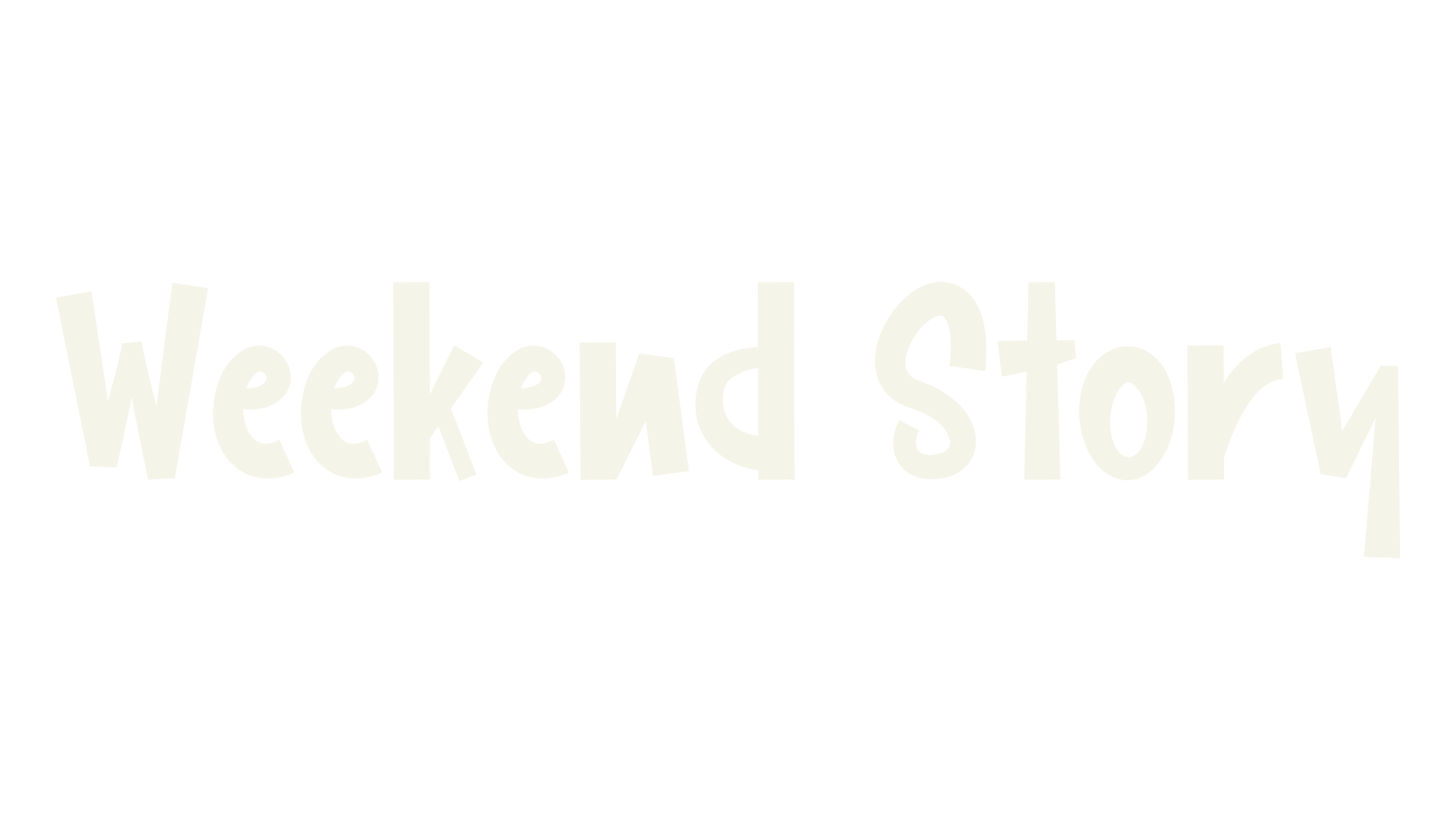 Weekend Story, fancy font preview