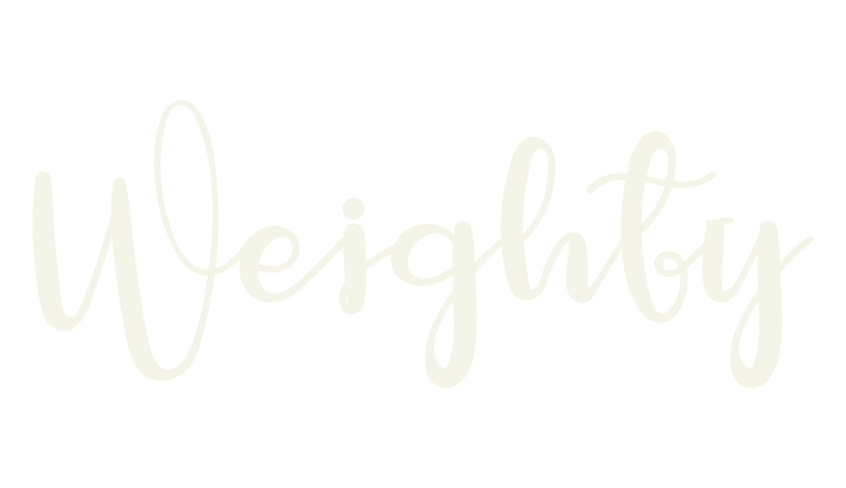 Weighty, cursive font preview