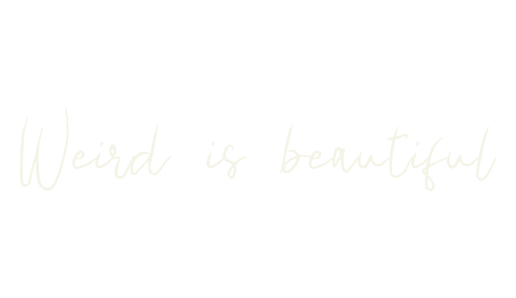 Weird is beautiful, weird font preview