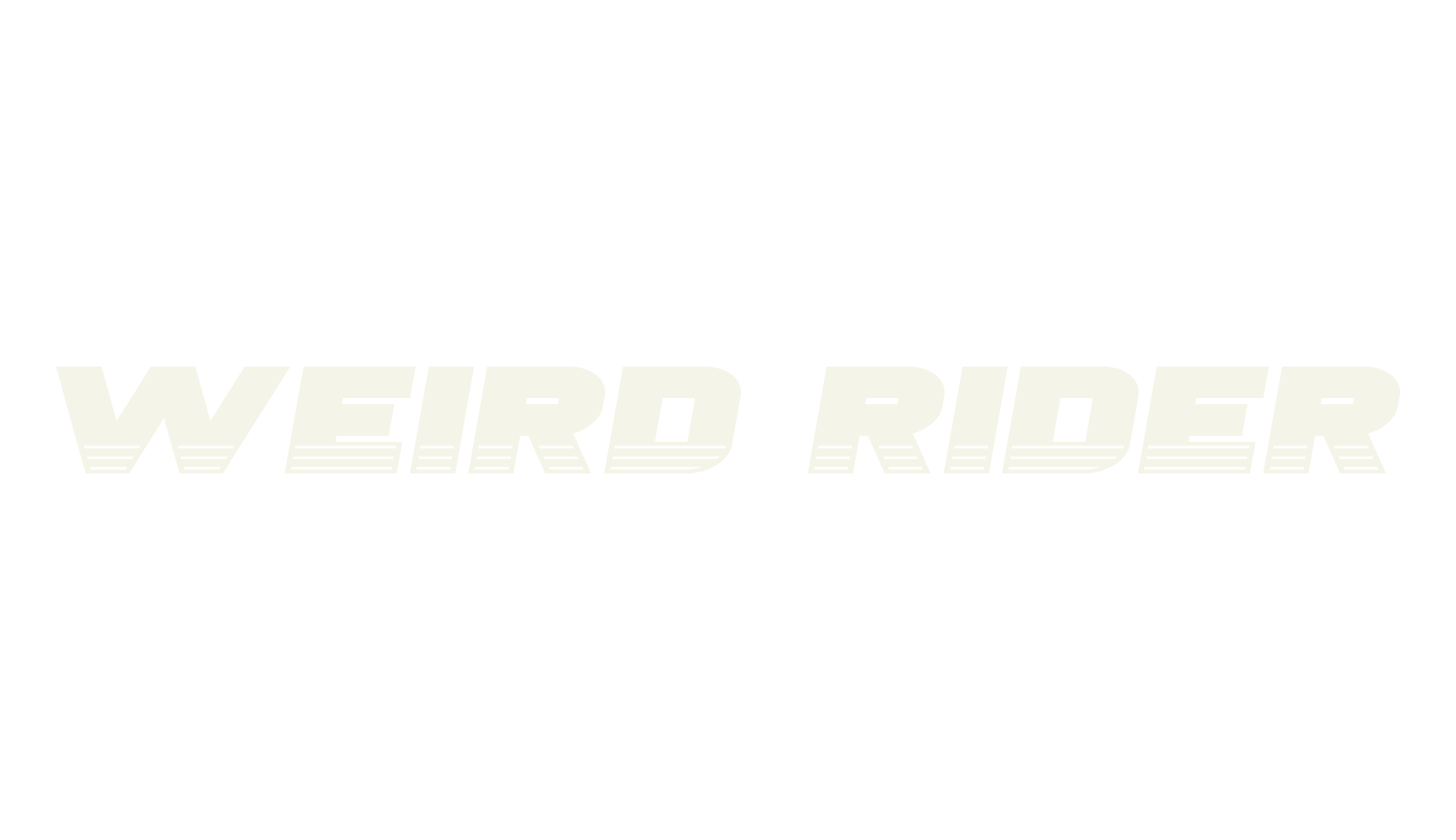 Weird Rider, custom font preview