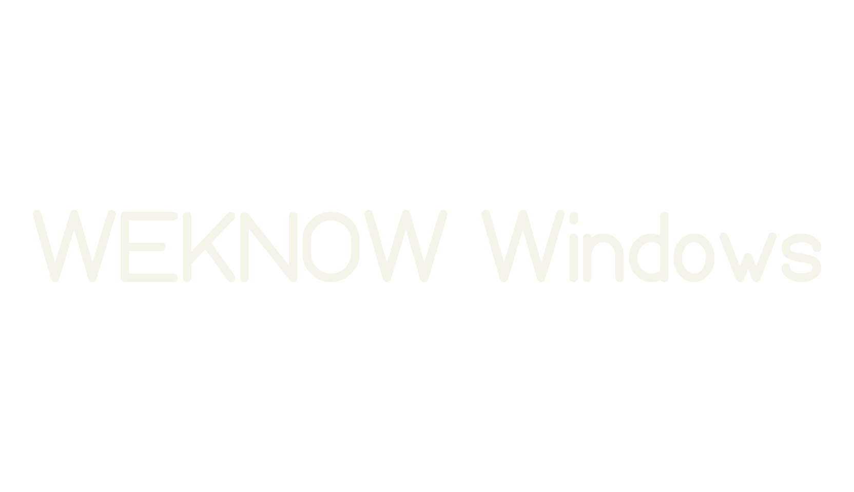 WEKNOW Windows, sans font preview