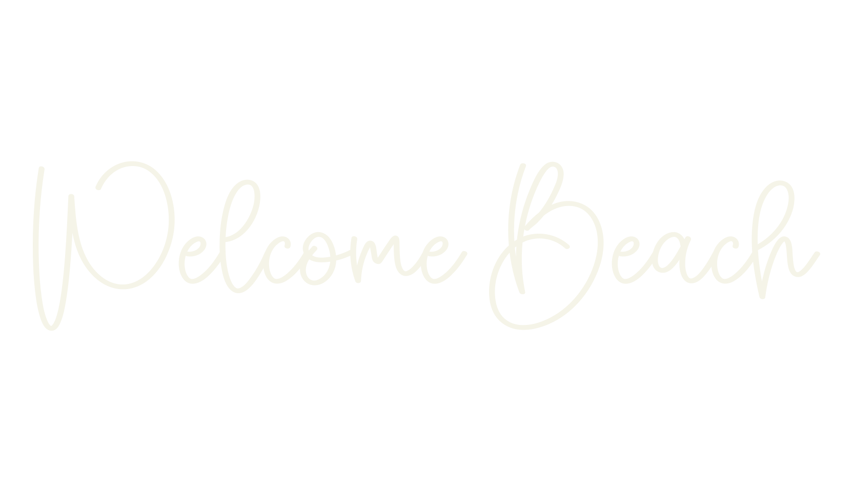 Welcome Beach, fashion script font preview
