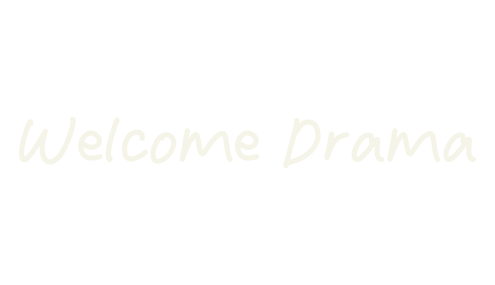 Welcome Drama, handwritten font preview