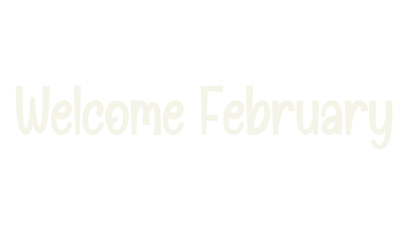 Welcome February, fashion script font preview