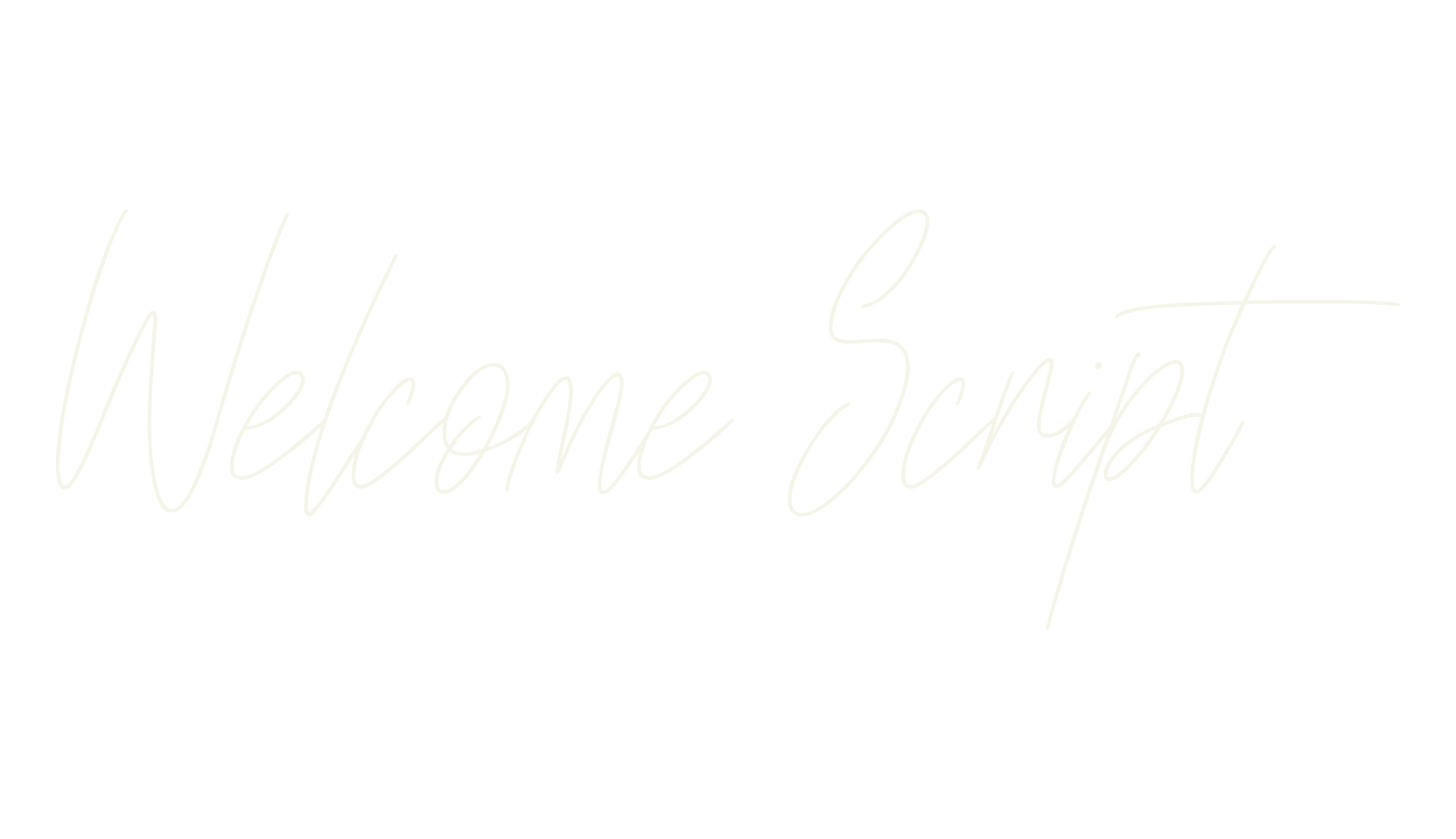 Welcome Script, fashion sign font preview